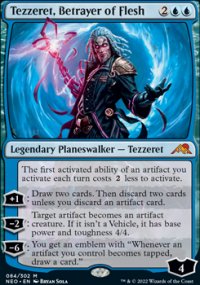 Tezzeret, Betrayer of Flesh 1 - Kamigawa: Neon Dynasty