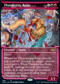 Thundering Raiju 2 - Kamigawa: Neon Dynasty