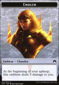 Emblème Chandra, flamme rugissante - 