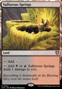 Sulfurous Springs - Outlaws of Thunder Junction Commander Decks