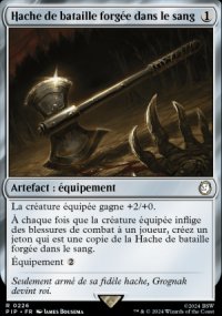 Hache de bataille forge dans le sang - 