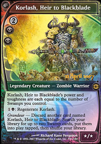 Korlash, Heir to Blackblade - Prerelease Promos