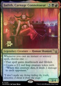 Judith, Carnage Connoisseur - Prerelease Promos