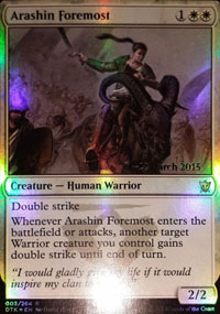 Arashin Foremost - Prerelease Promos