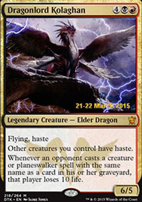 Dragonlord Kolaghan - Prerelease Promos