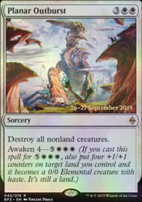 Planar Outburst - Prerelease Promos