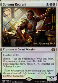 Solemn Recruit - Prerelease Promos