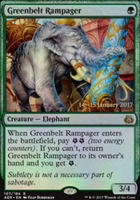 Greenbelt Rampager - Prerelease Promos