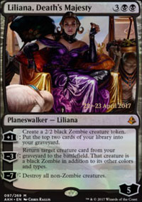 Liliana, Death's Majesty - Prerelease Promos