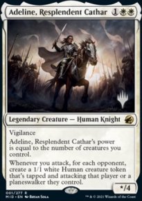 Adeline, cathare resplendissante - Planeswalker symbol stamped promos