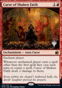 Curse of Shaken Faith - Planeswalker symbol stamped promos