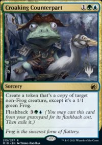 Croaking Counterpart - Planeswalker symbol stamped promos