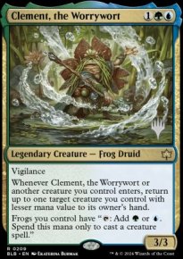 Clment, l'Herbetrouble - Planeswalker symbol stamped promos