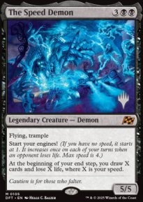 Le Dmon de la vitesse - Planeswalker symbol stamped promos