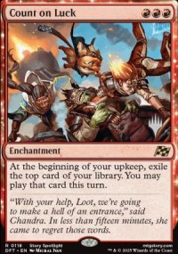 Compter sur la chance - Planeswalker symbol stamped promos
