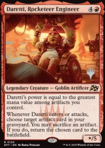 Daretti, ingnieur des Casse-cou - Planeswalker symbol stamped promos