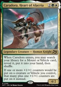 Caradora, cur d'Alacria - Planeswalker symbol stamped promos