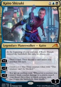 Kaito Shizuki - Planeswalker symbol stamped promos