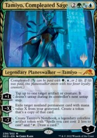 Tamiyo, Compleated Sage - Planeswalker symbol stamped promos