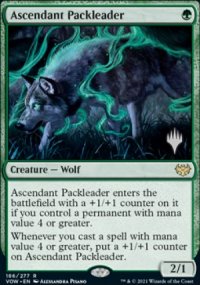 Ascendant Packleader - Planeswalker symbol stamped promos