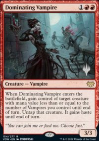 Dominating Vampire - Planeswalker symbol stamped promos