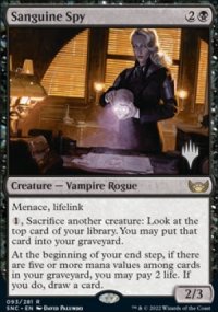 Sanguine Spy - Planeswalker symbol stamped promos