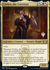 Evelyn, la cupide - Planeswalker symbol stamped promos