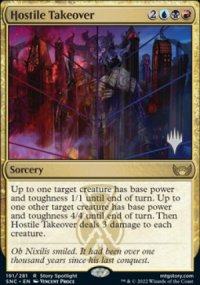 Hostile Takeover - Planeswalker symbol stamped promos