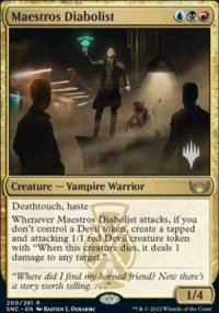 Maestros Diabolist - Planeswalker symbol stamped promos