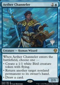 Aether Channeler - Planeswalker symbol stamped promos