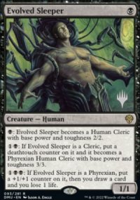 Evolved Sleeper - Planeswalker symbol stamped promos