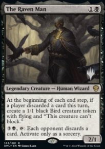 The Raven Man - Planeswalker symbol stamped promos