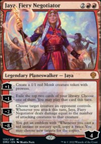 Jaya, Fiery Negotiator - Planeswalker symbol stamped promos