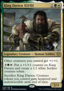 King Darien XLVIII - Planeswalker symbol stamped promos