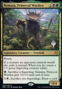 Nemata, Primeval Warden - Planeswalker symbol stamped promos