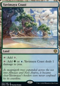 Yavimaya Coast - Planeswalker symbol stamped promos