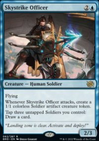 Skystrike Officer - Planeswalker symbol stamped promos