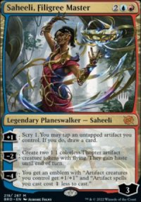 Saheeli, Filigree Master - Planeswalker symbol stamped promos