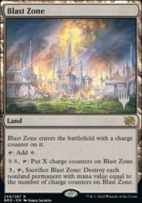 Blast Zone - Planeswalker symbol stamped promos