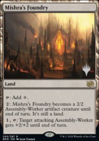 Mishra's Foundry - Planeswalker symbol stamped promos