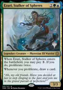 Ezuri, Stalker of Spheres - Planeswalker symbol stamped promos