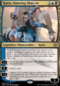 Kaito, Dancing Shadow - Planeswalker symbol stamped promos