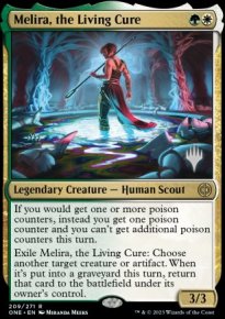 Melira, the Living Cure - Planeswalker symbol stamped promos