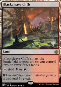 Blackcleave Cliffs - Planeswalker symbol stamped promos