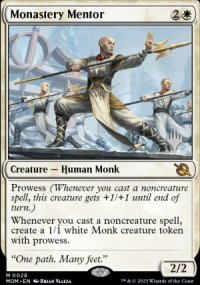 Monastery Mentor - Planeswalker symbol stamped promos