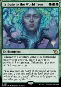 Tribut  l'Arbre-monde - Planeswalker symbol stamped promos