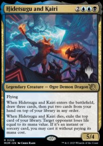 Hidetsugu and Kairi - Planeswalker symbol stamped promos