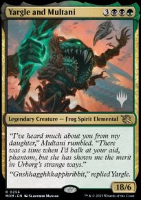 Yargle and Multani - Planeswalker symbol stamped promos