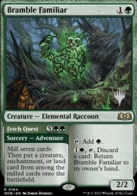 Bramble Familiar - Planeswalker symbol stamped promos