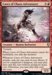 Caves of Chaos Adventurer - Planeswalker symbol stamped promos